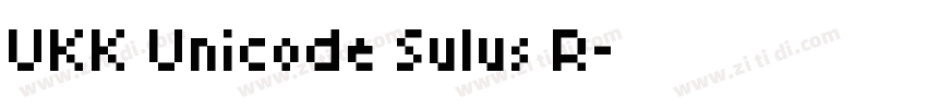 UKK Unicode Sulus R字体转换